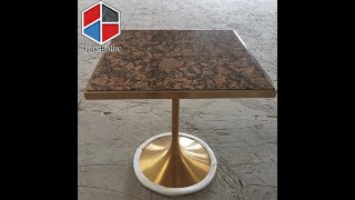 Granite 70x70cm square tulip table for coffee