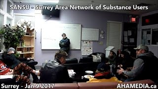 SANSU Surrey Area Network of Substance Users meeting on Jan 9 2017