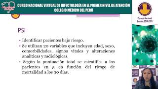 Modulo I - clase 02: Neumonía - Dra. Lizzet Martinez Dionisio