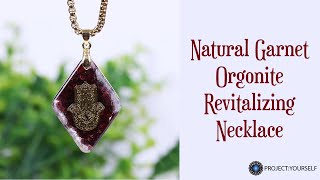 Natural Garnet Orgonite Revitalizing Necklace