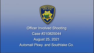 August 25, 2021 Officer Involved Shooting Update #1