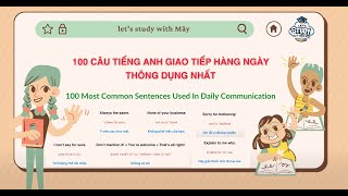 #1 LUYỆN NGHE TIẾNG ANH - 100 Câu Tiếng Anh giao tiếp hằng ngày phải biết