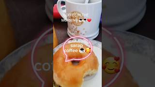 morning coffee with donuts #coffeelover #coffeetime #yummydonuts #morning  #short #shortsyoutube