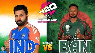 🔴T20 World Cup 2024 India vs Bangladesh SUPER 8 - Cricket 24 Live - @blackopsrebornyt