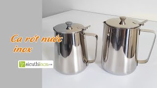 Ca inox, ca rót nước inox loại có nắp đậy | sieuthiinox.com