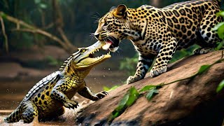 CROCODILE VS LEOPARD: EPIC BATTLE IN THE WILD!