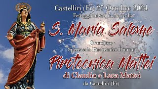 CASTELLIRI (Fr) - S. MARIA SALOME 2024 - PIROTECNICA MATTEI (Daylight Show)