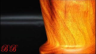 Wood Turning a Thai Redwood Vase / Woodturning