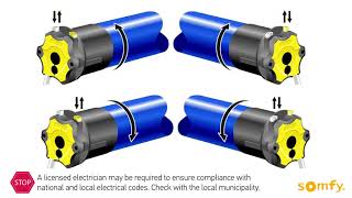 Somfy Powered Rolling Shutter   Setting limits for 4 wire motors with push