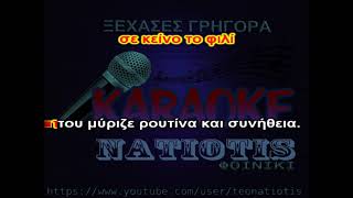 ΞΕΧΑΣΕΣ ΓΡΗΓΟΡΑ KARAOKE NATIOTIS 2 (Π. Παπαδοπούλου)