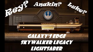 Rey/Anakin/Luke Legacy Lightsaber Review.  Who's Is It Really?  Galaxy's Edge.