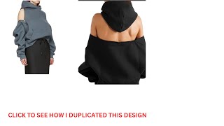 Cold Shoulder, Back out Hoodie.....A thrift flip tutorial