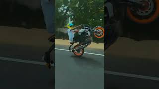 street Yamaha bike stunt