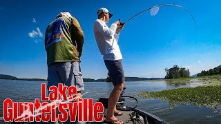 Punching Grass at Lake Guntersville for GIANT Bass!!