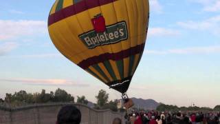 Hot Air Balloon hits fence