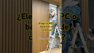 ¿Elegiría WPC o baldosas de cerámica? #fabricator#fabrica#decoración#material#wpc#wpcwallpanel