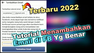 TERBARU 2022 - Cara Menambahkan Email di Facebook Yang Baik dan Benar