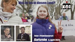 Oster-/Friedensmarsch am 9. April 2023 in Karlsruhe (Reupload)