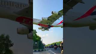 Emirates Air bus A380 (A6-EUQ) Landing ath Runway 27, Ngurah Rai International Airport - Bali