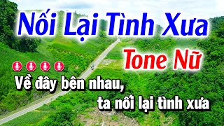 Karaoke Nối Lại Tình Xưa Nhạc Sống Tone Nữ Cha Cha Beat Mới | Trần Lê Karaoke