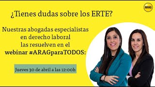 Webinar ARAG resuelve dudas sobre los ERTE, parte 2