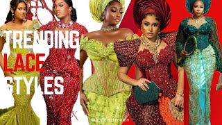 2024 Latest Beautiful Trending Lace Styles For Ladies #fashion #asoebi #goviral #nigerianwedding