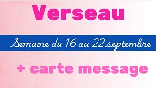 Verseau semaine du 16 au 22 septembre