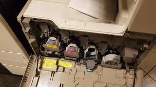 How to change toner in HP Color JaserJet CM4540MFP