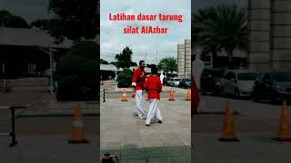 Latihan dasar tarung silat AlAzhar Seni Bela Diri.