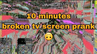 broken tv screen prank 🙃 😑