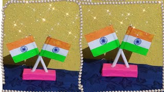 Har ghar tiranga🇮🇳 craft/ independence day craft/ Tiranga made at home 🏡/reuse of waste pen