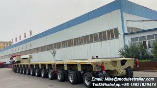 Gooseneck+3+4+5 total 12 axle modules trailer,hydraulic platform trailer,multiaxle,same goldhofer