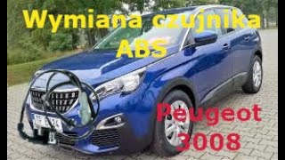 Wymiana tylnego czujnika ABS Peugeot 3008