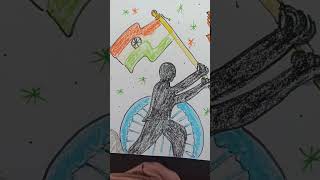 Independence day drawing...#schoolactivity #trendingshorts #happyindependenceday