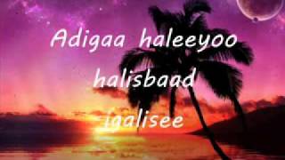 somali lyrics-song-HANI by CIID JAAMAC  batalaale new song 2010