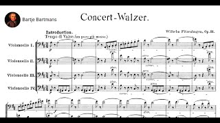 Wilhelm Fitzenhagen - Concert-Walzer, Op. 31 for 4 Cellos (1900)