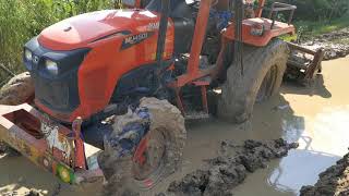 Kubota mu4501 4wd stuck in mud