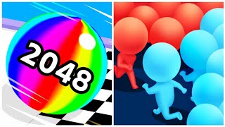 Satisfying Mobile Gameplay 2025 || Count Master 3D VS Ball Run 2048...