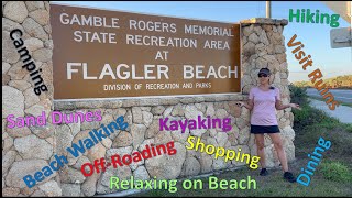 Camping at Flagler Beach with the Thor Sanctuary B-Class RV.  So many things to do.