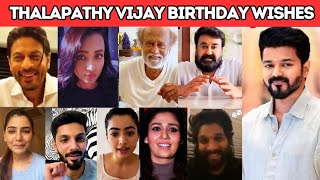 50 Celebrities Whishes To Thalapathy Vijay Birthday | The Goat Movie, Rajinikanth, Anirudh, Yash,