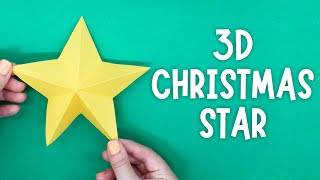 How to Make a 3D Paper Christmas Star | DIY Christmas Decoration