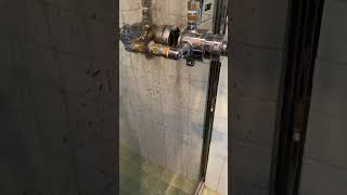 Part (2) changing double valve to single valve in shower job done