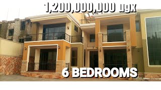 NEWLY BUILT 6 BEDROOMS MANSION FOR SALE IN KYANJA 1.2B UGX