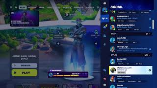 Fortnite playing with viewers