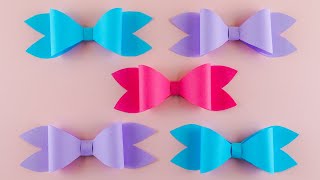 How to make a paper bow in 3 minutes DIY #paper #bow #diy #cute #howto