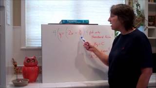 Co Jo's Pre Algebra Chapter 13 Standard Form of an Equation.wmv