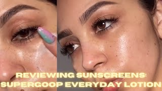 SUNSCREEN REVIEW: Supergoop Everyday Lotion #Supergoop #YouTubeShorts #Sunscreen