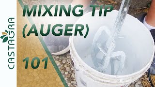 Roof Coating Application Tip  - Double Auger Mixer