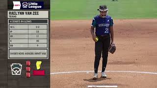 Little League Softball World Series 2021  : Orangeburg, NY vs Robinson, TX Aug 13