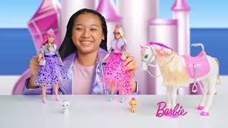 Barbie® Modern Princess™ Prance & Shimmer™-hest | Dansk | Barbie